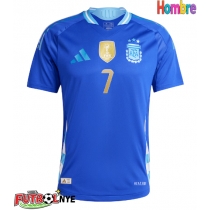 Camiseta Argentina Rodrigo De Paul #7 Visitante Equipación Copa America 2024 manga corta